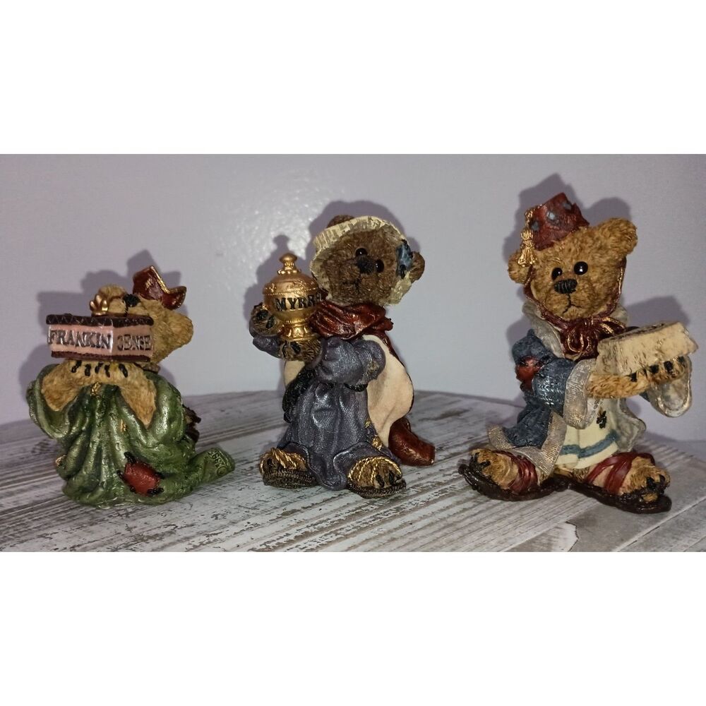 Boyds Bears: Nativity Series # 2 Gold, Myrrh & Frankincense, Three Wise Bears